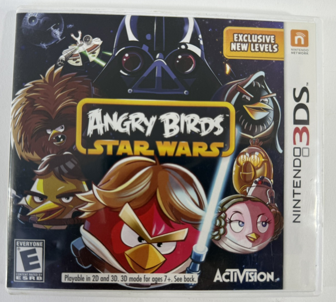Angry Birds: Star Wars (Nintendo 3DS, 2013) Game Case Manual Insert - Tested