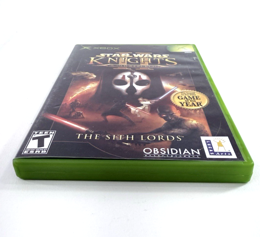 Star Wars: Knights of the Old Republic II (Xbox, 2004) Game Case Manual Reg.