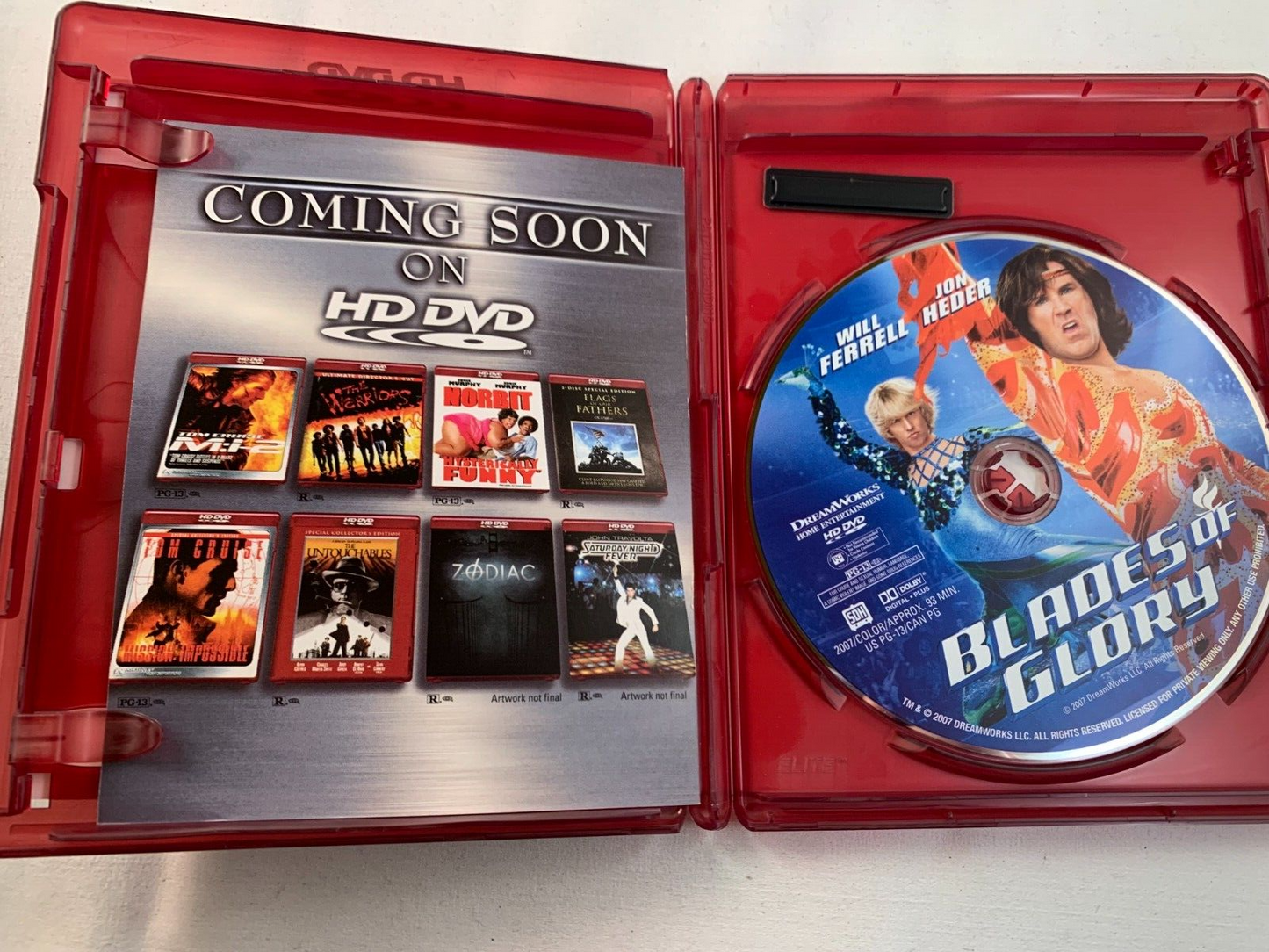 Blades of Glory (HD DVD, 2007, Sensormatic Checkpoint)