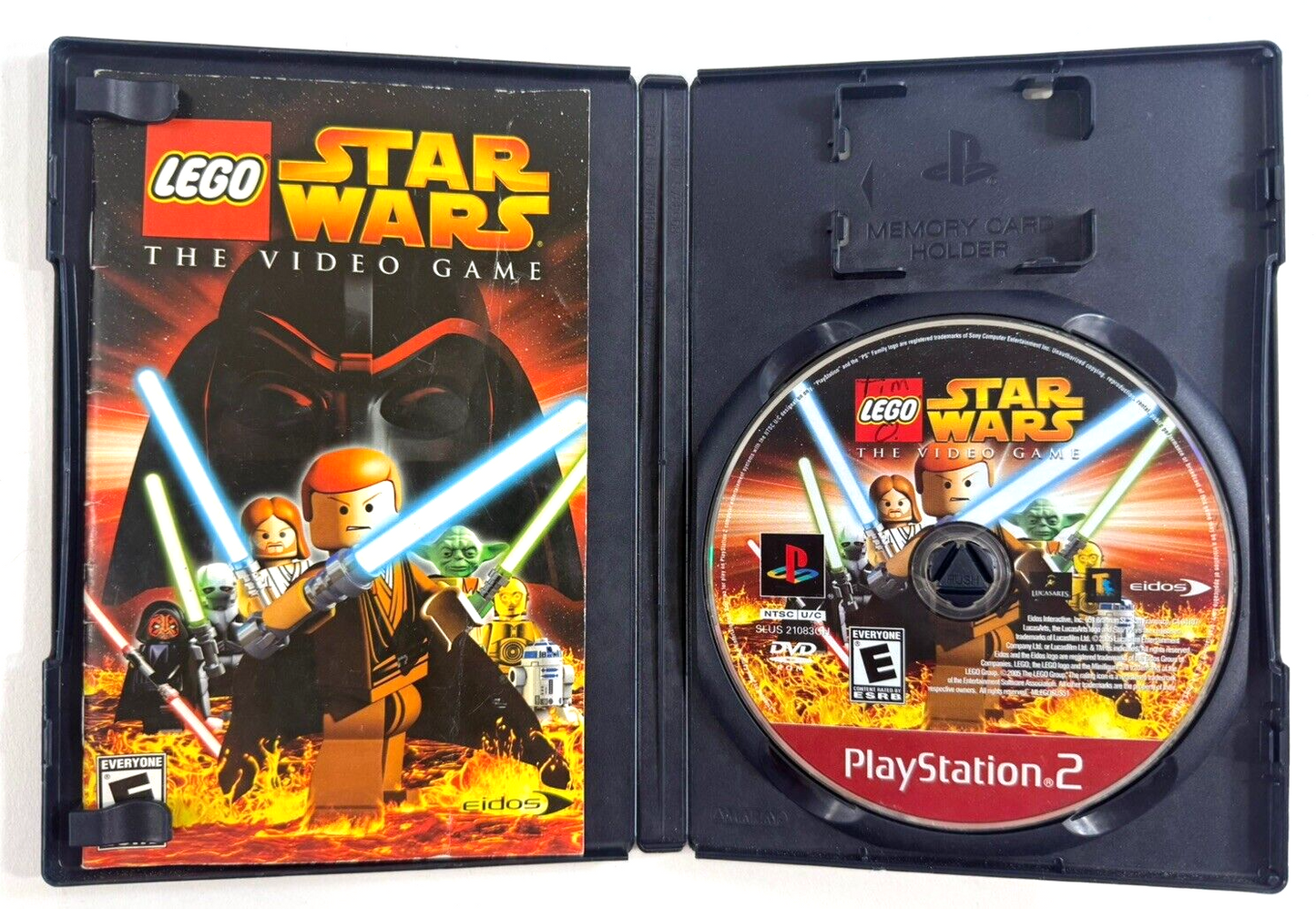 LEGO Star Wars: The Video Game (PlayStation 2, 2005) Game Case Manual - Tested