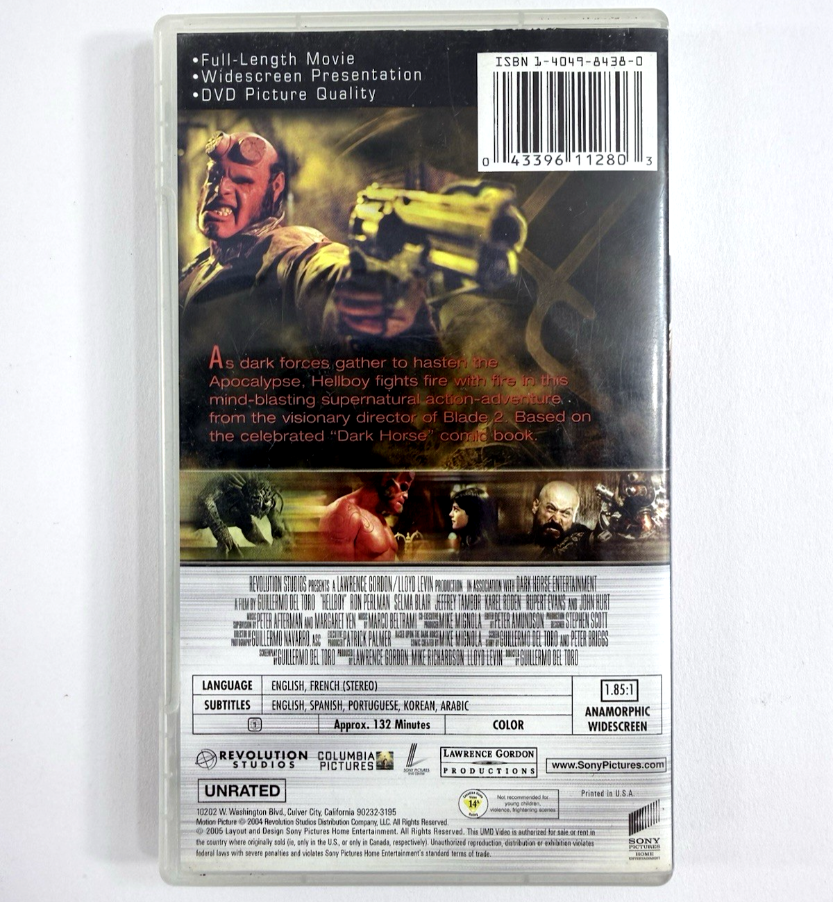 Hellboy Director’s Cut (UMD, 2005) For Sony PSP  - Tested and Working