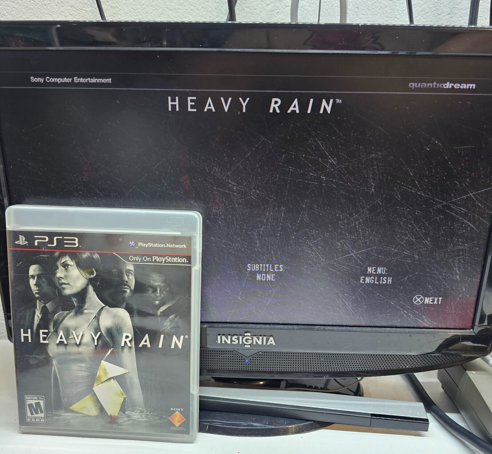 Heavy Rain (Sony PlayStation 3, 2010) Game Case Manual - Tested and Working