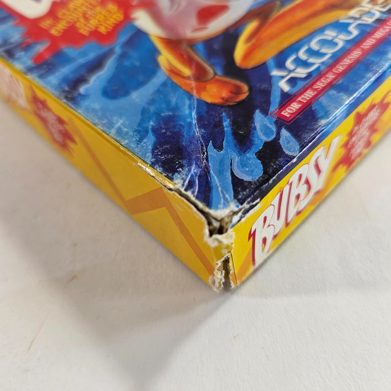 Bubsy (Sega Genesis, 1994) Game Box Manual Cards - Tested and Working