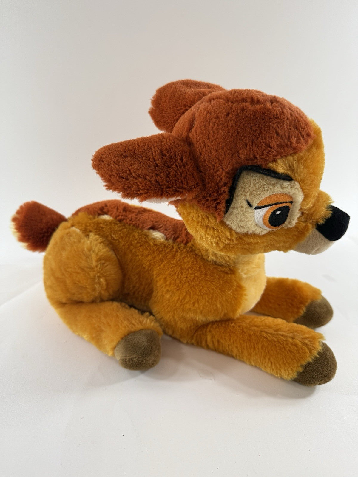 Disney Store 2014 Exclusive 14" Bambi Seated Fawn Plush with Emblem