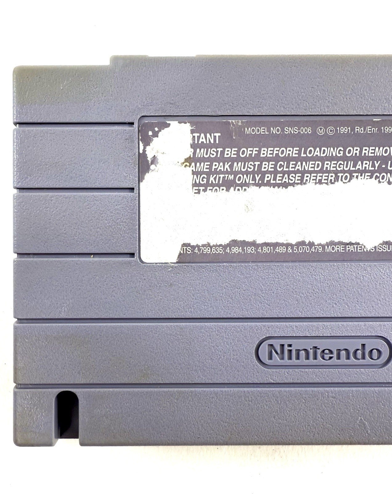Best of the Best: Championship Karate (Super Nintendo, 1992) Game Cartridge
