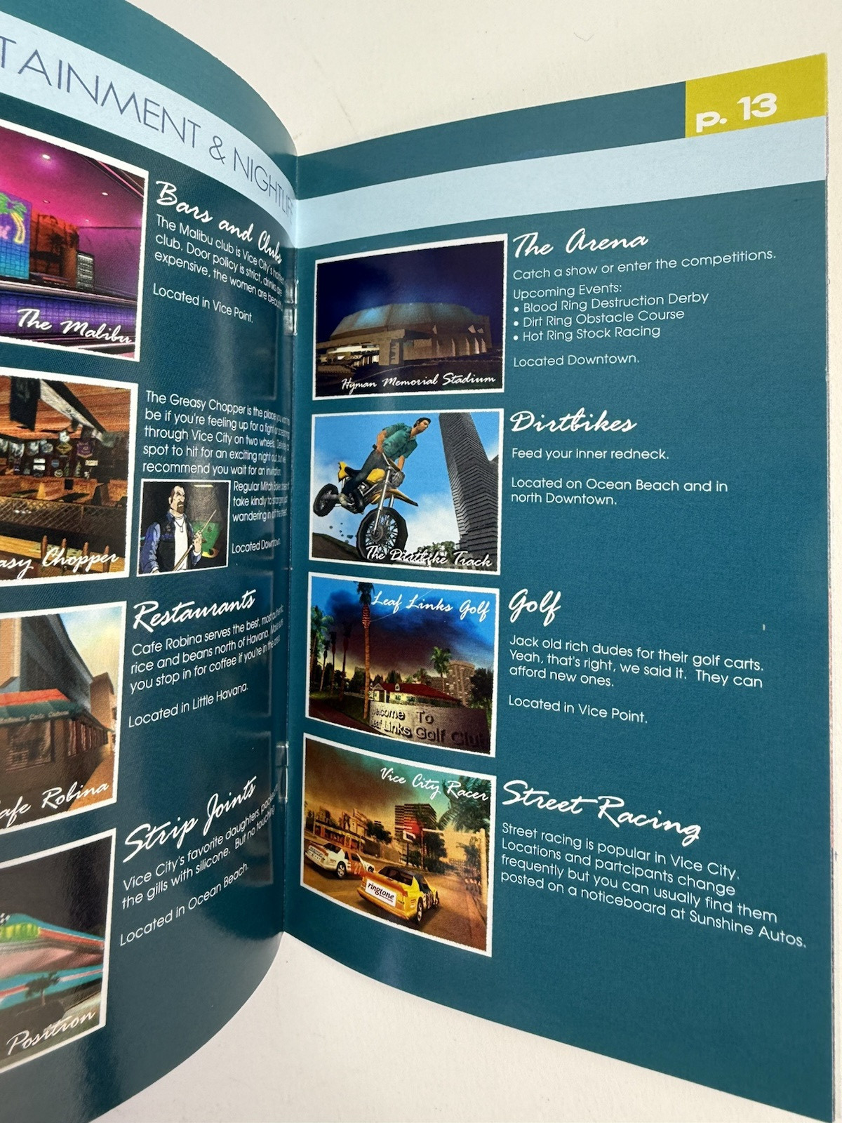 Grand Theft Auto: Vice City (PlayStation 2, 2002) Game Case Manual Poster - Read