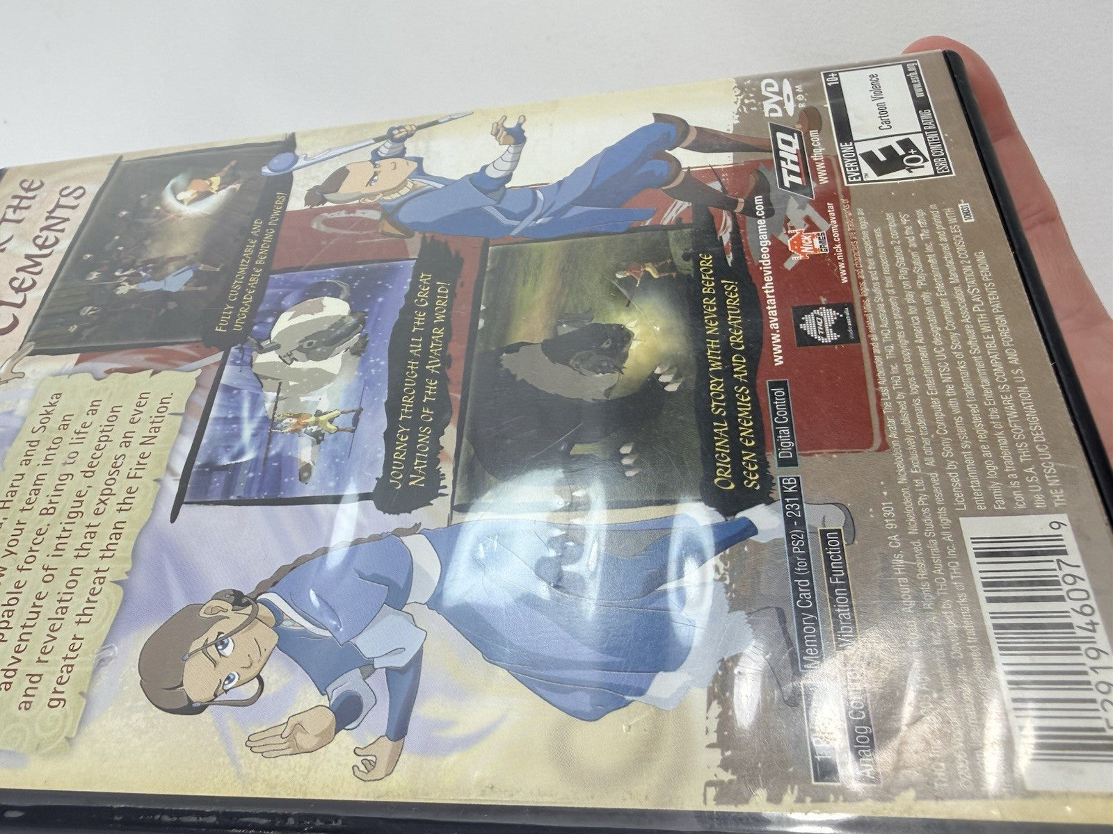 Avatar: The Last Airbender (Sony PlayStation 2, 2006) Game Case Manual - Tested