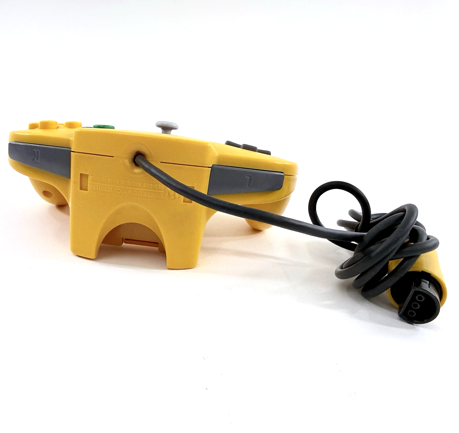 Nintendo 64 NUS-005 Solid Yellow Controller - Tested and Working