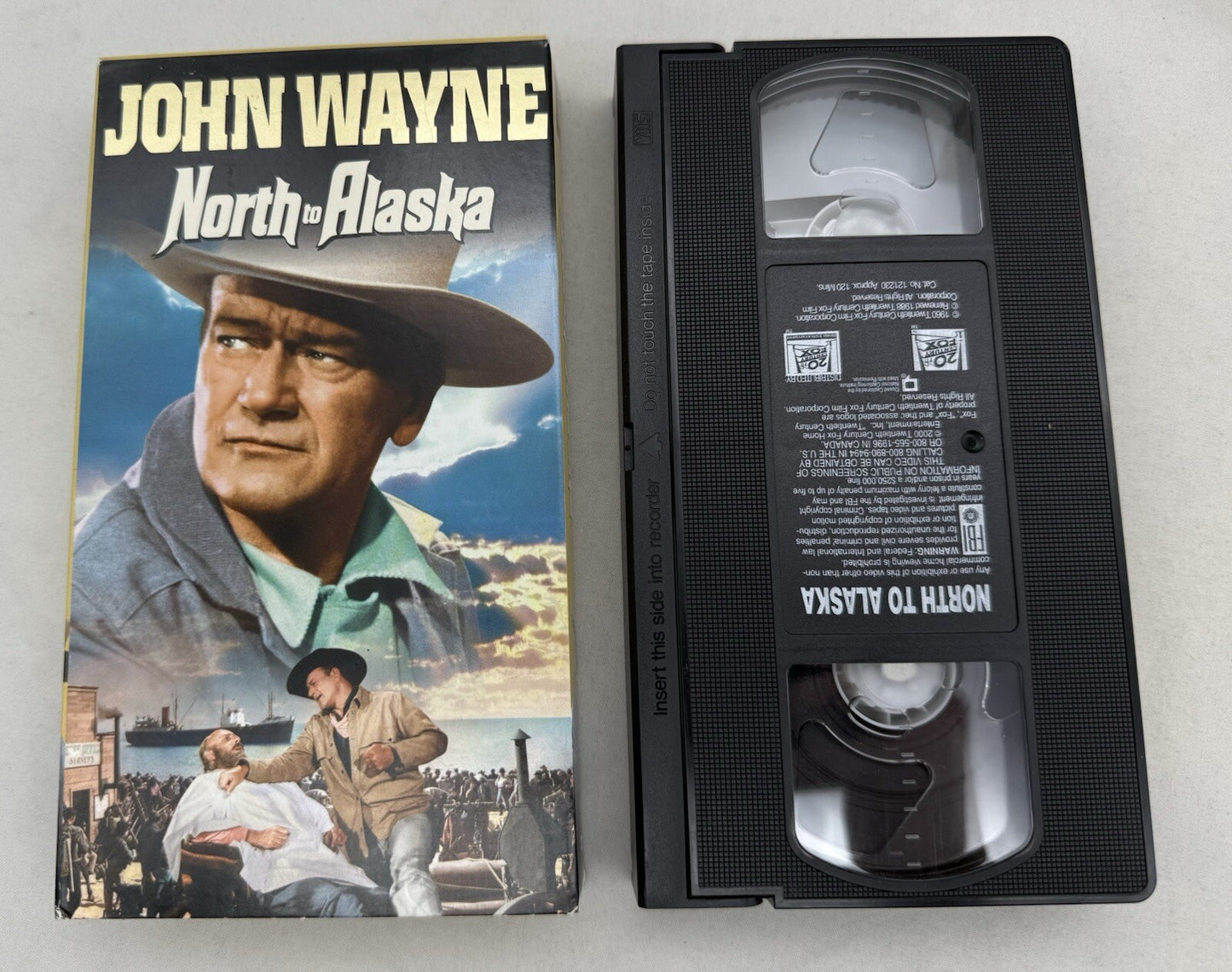 North to Alaska (VHS, 1989) The Shootist (1988) John Wayne Bundle - Tested