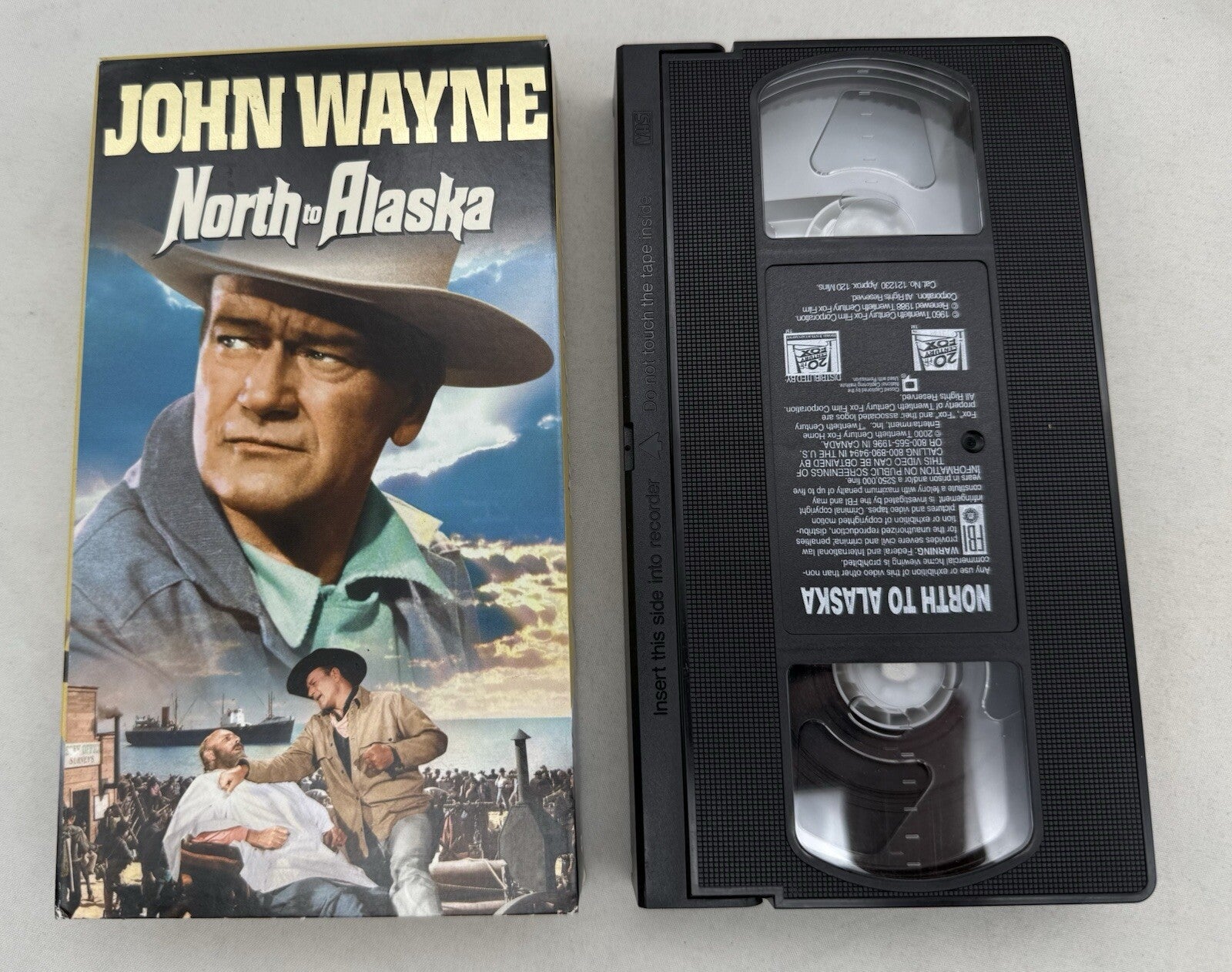 North to Alaska (VHS, 1989) The Shootist (1988) John Wayne Bundle - Tested