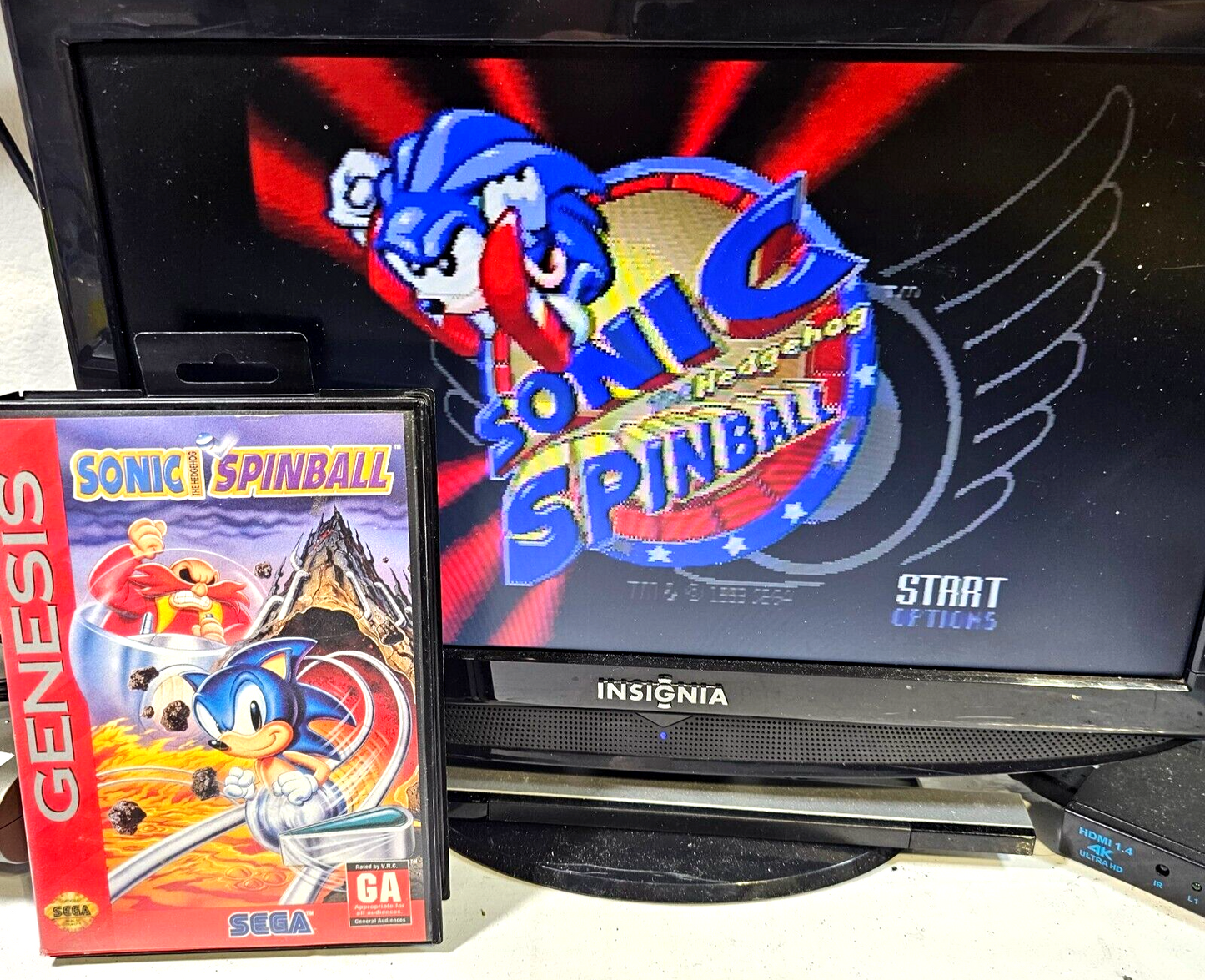 Sonic Spinball (Sega Genesis, 1993) Game Case Manual - Tested and Working