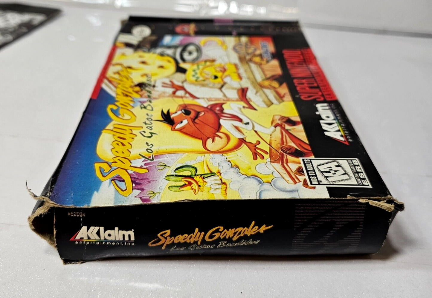 Speedy Gonzales: Los Gatos Bandidos (Nintendo SNES, 1997) Game Box Manual Insert