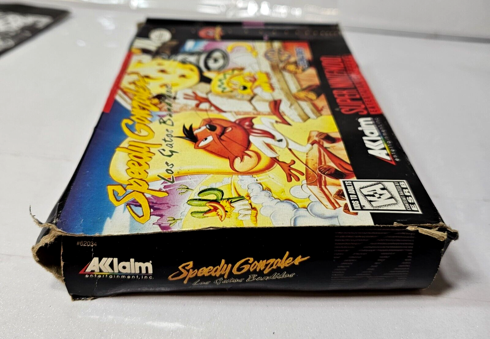 Speedy Gonzales: Los Gatos Bandidos (Nintendo SNES, 1997) Game Box Manual Insert