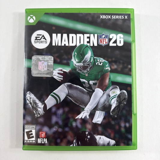 Madden NFL 26 (Microsoft Xbox Series X|S, 2025) Game Case Insert - Tested