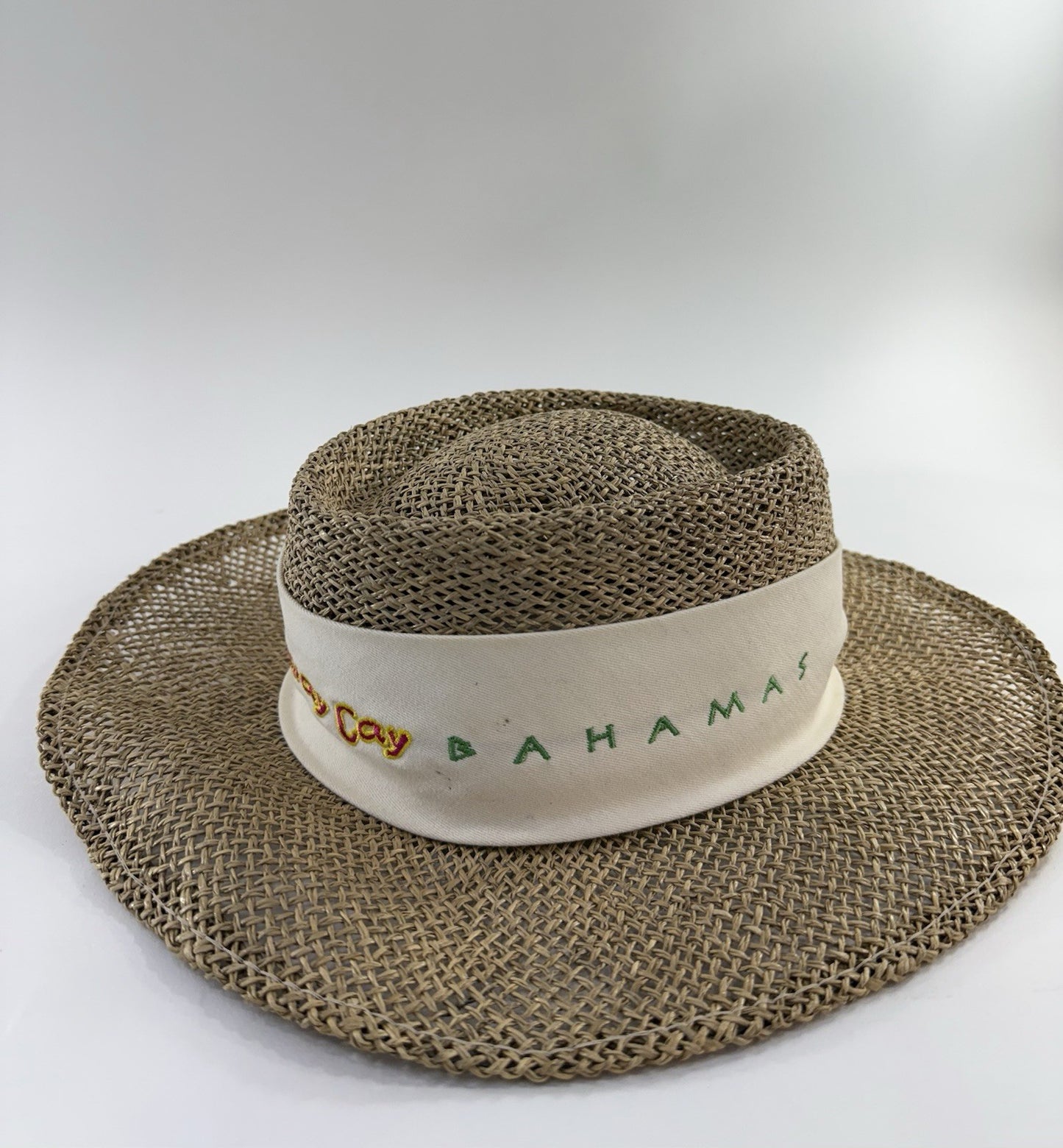 Disney Cruise Line Castaway Cay Bahamas One Size Straw Panama Hat