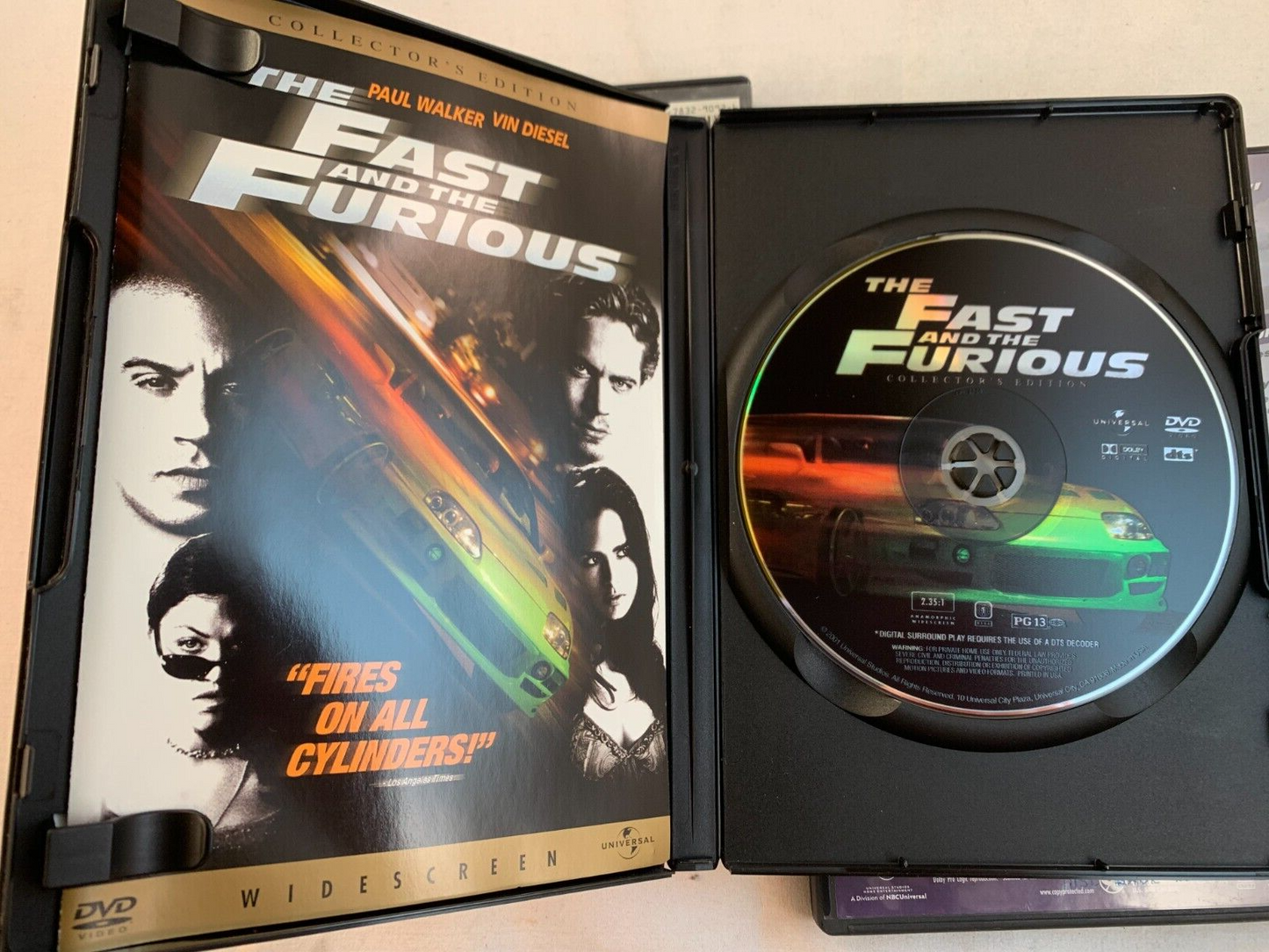 The Fast and the Furious - Widescreen Collector's Edition (DVD, 2002)