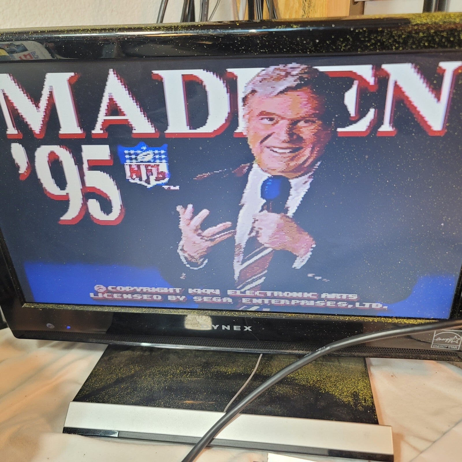 Madden NFL 95 (Sega Genesis, 1994) Game and Case