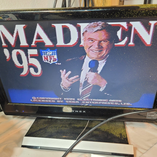 Madden NFL 95 (Sega Genesis, 1994) Game and Case