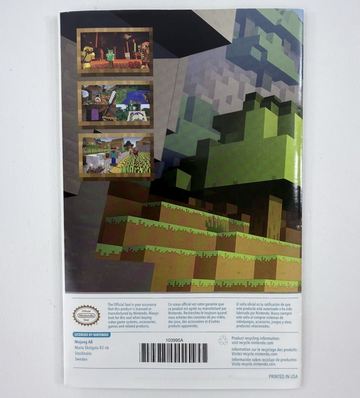 Minecraft: Wii U Edition (Wii U, 2015) Game Case Manual - Tested