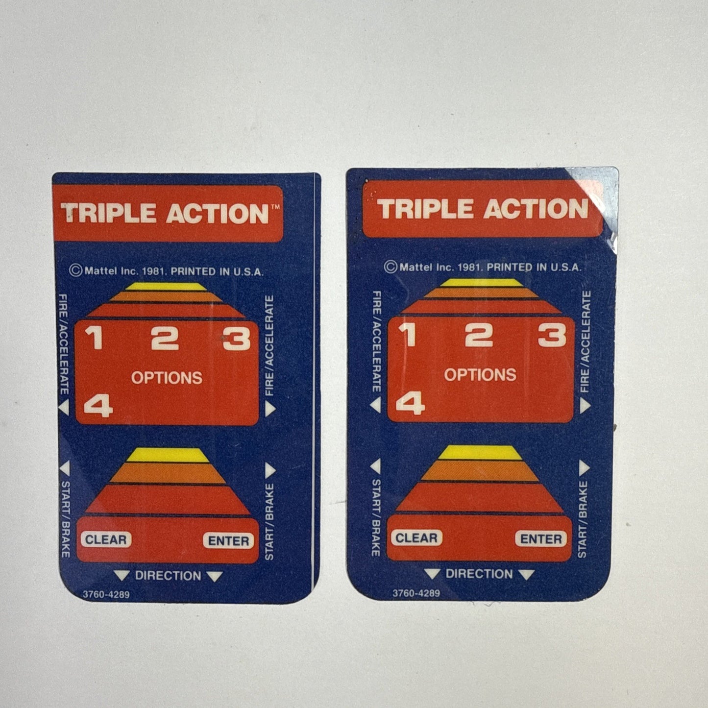 Triple Action (Intellivision, 1981) Game, Case, Manual, Overlays - Tested
