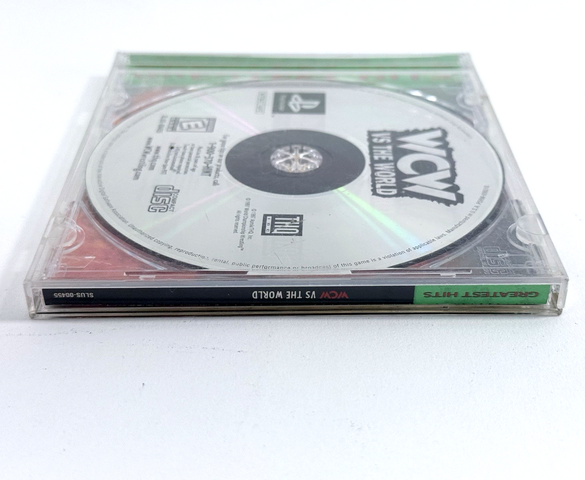 WCW vs. The World (Sony PlayStation 1, 1997) Game and Case - Tested and Working