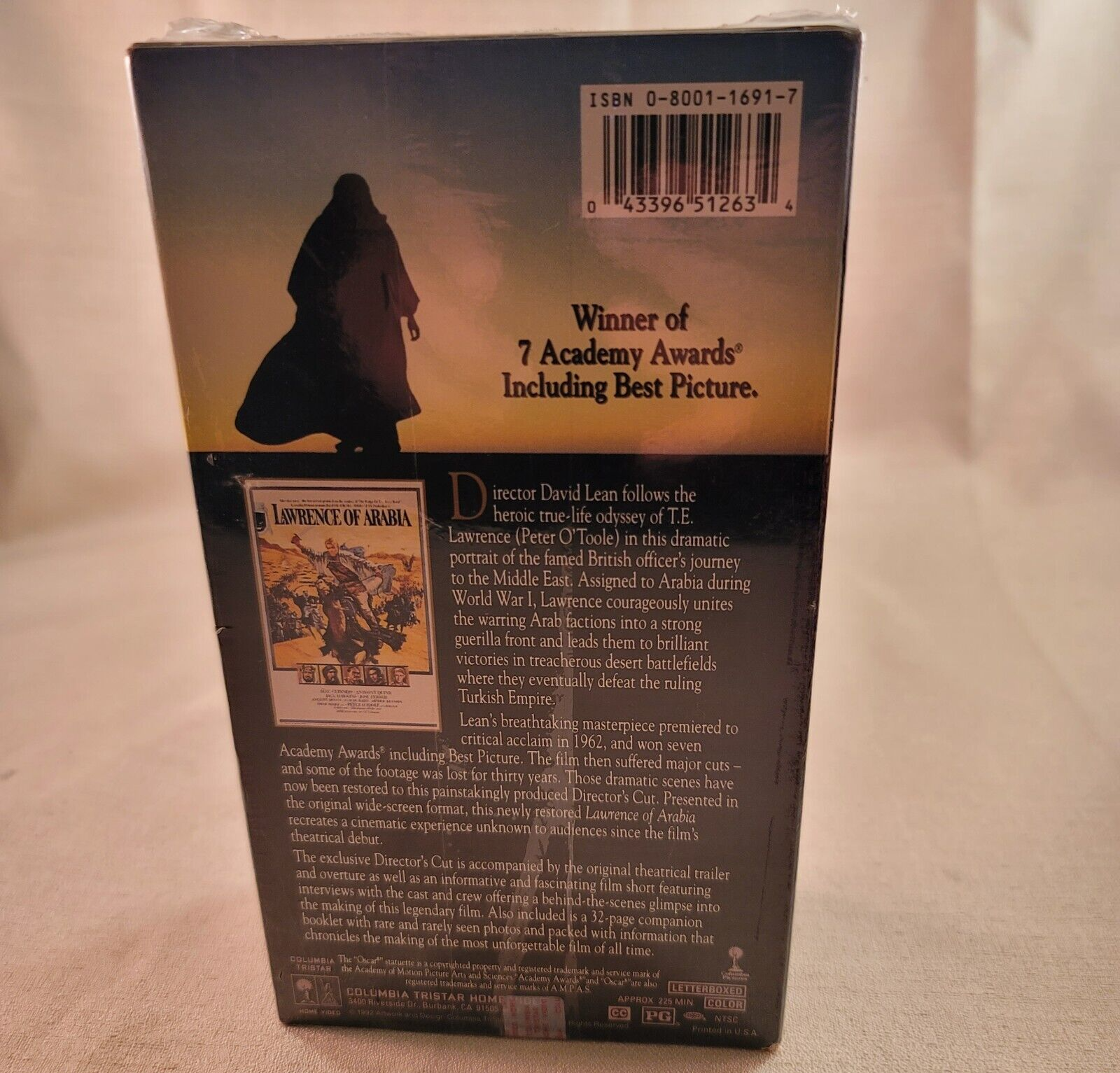 Lawrence of Arabia (VHS, 1992) 30th Anniversary Collectors Edition Widescreen
