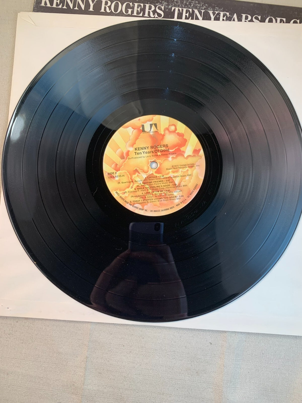 Kenny Rogers ten years of gold vinyl record lp album original 1977