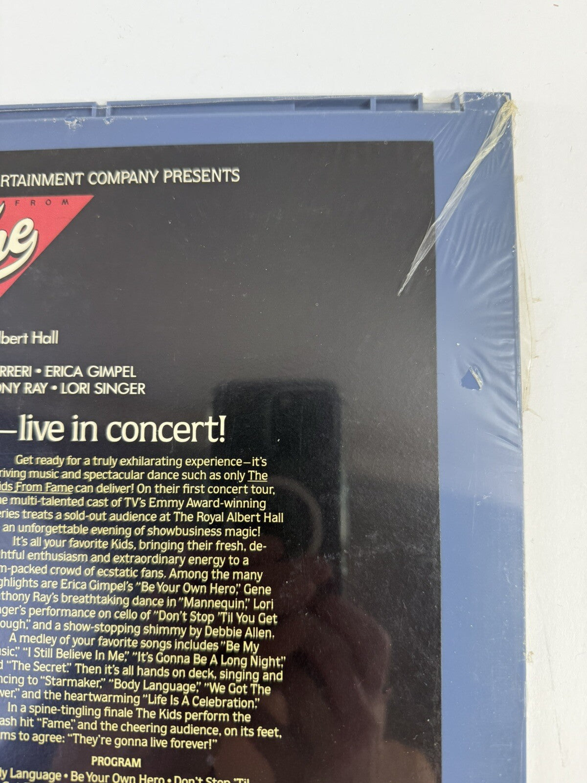 The Kids from FAME Live at Royal Albert Hall (CED Videodisc, 1983) New, Sealed