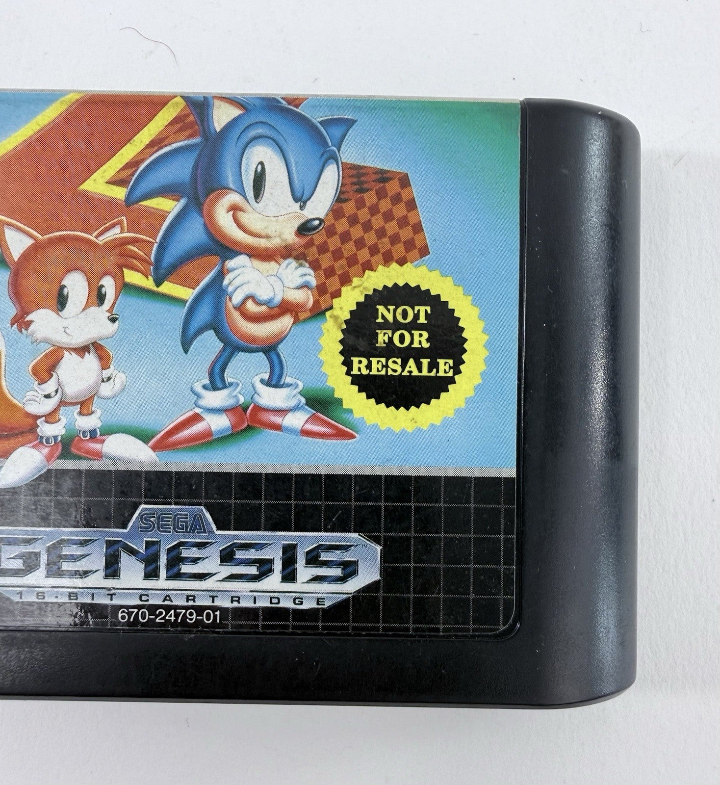 Sonic the Hedgehog 2 Not For Resale (Sega Genesis, 1992) Game Cartridge - Tested