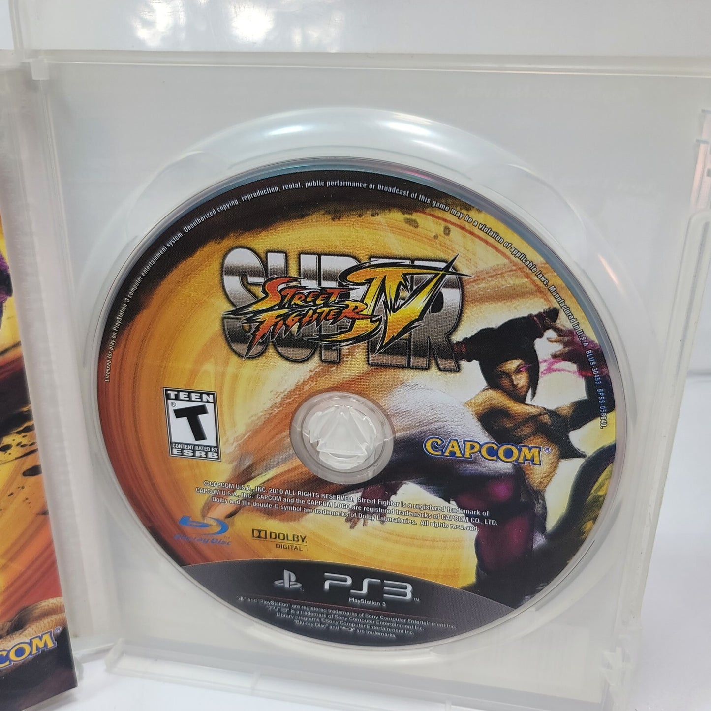 Super Street Fighter IV 4 (Sony PlayStation 3, 2010) Game Case Manual Complete