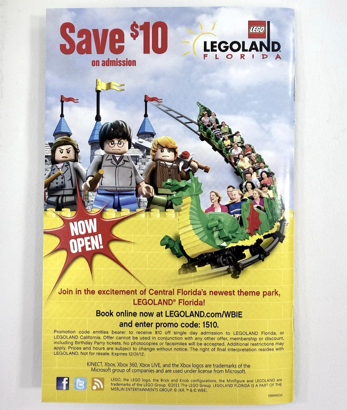 LEGO Harry Potter: Years 5-7 (Microsoft Xbox 360, 2011) Game Case Manual -Tested