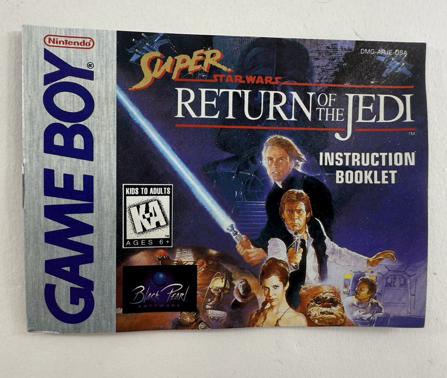 Super Star Wars: Return of the Jedi (GameBoy, 1995) Game Box Manual Inserts Reg