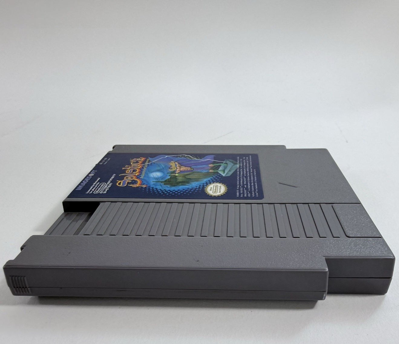 Solstice: The Quest for the Staff of Demnos (Nintendo NES, 1990) Game and Manual