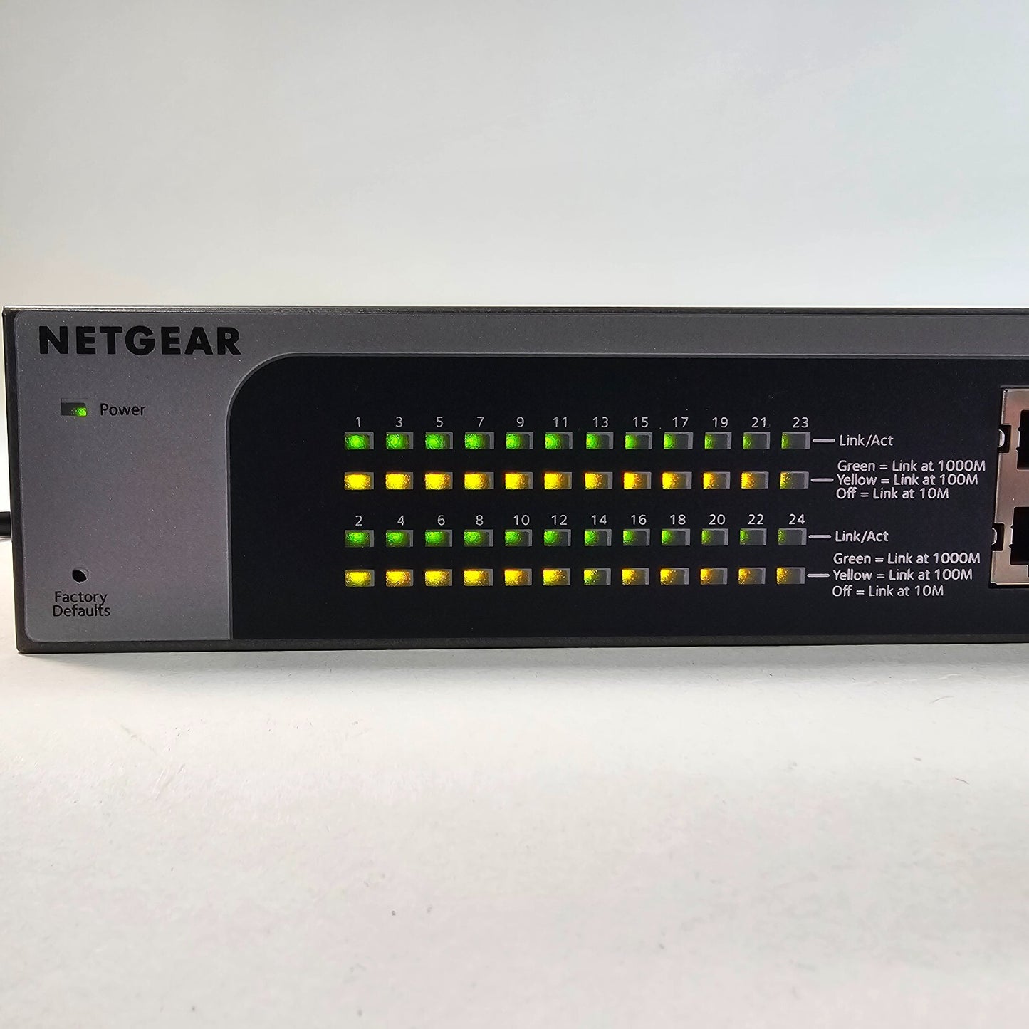 NETGEAR JGS524Ev2 ProSafe 24-Port Gigabit Plus Network Switch - Tested & Working