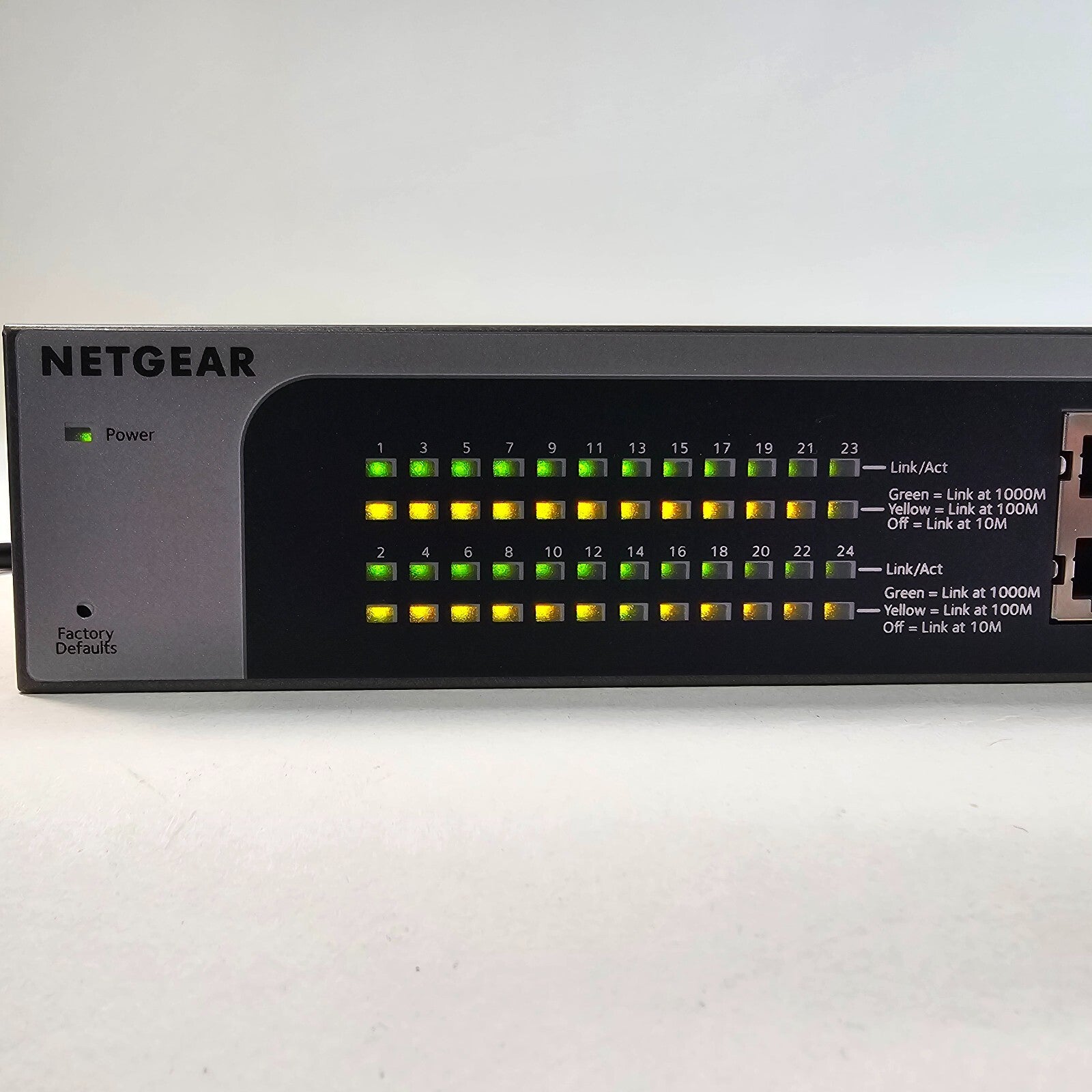 NETGEAR JGS524Ev2 ProSafe 24-Port Gigabit Plus Network Switch - Tested & Working