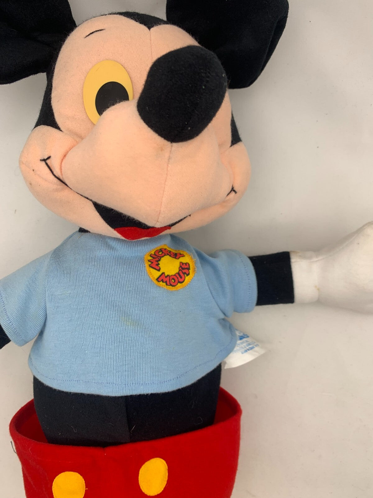 1988 Playskool 22" Disney Talking Mickey Mouse Pull String Plush - Works