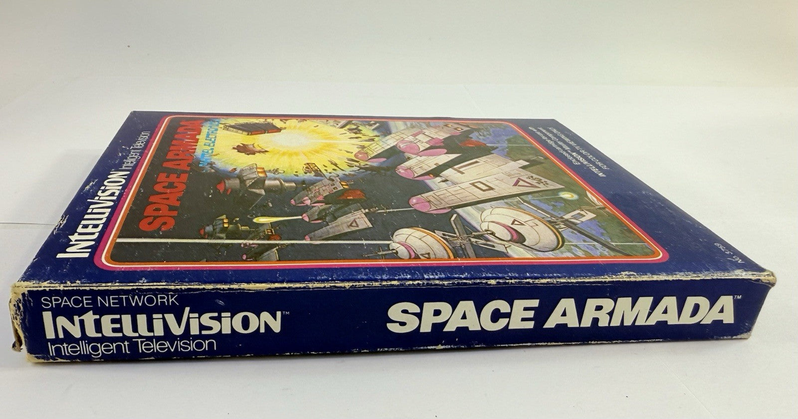 Space Armada (Intellivision, 1981) Game, Box, Manual, Overlays -Tested & Working