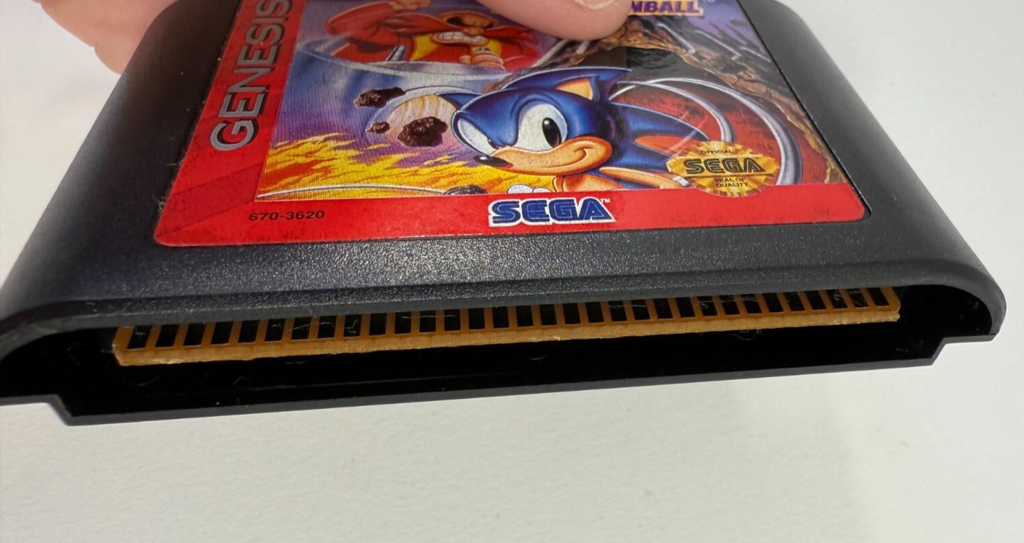 Sonic Spinball (Sega Genesis, 1993) Game and Case - Tested and Working