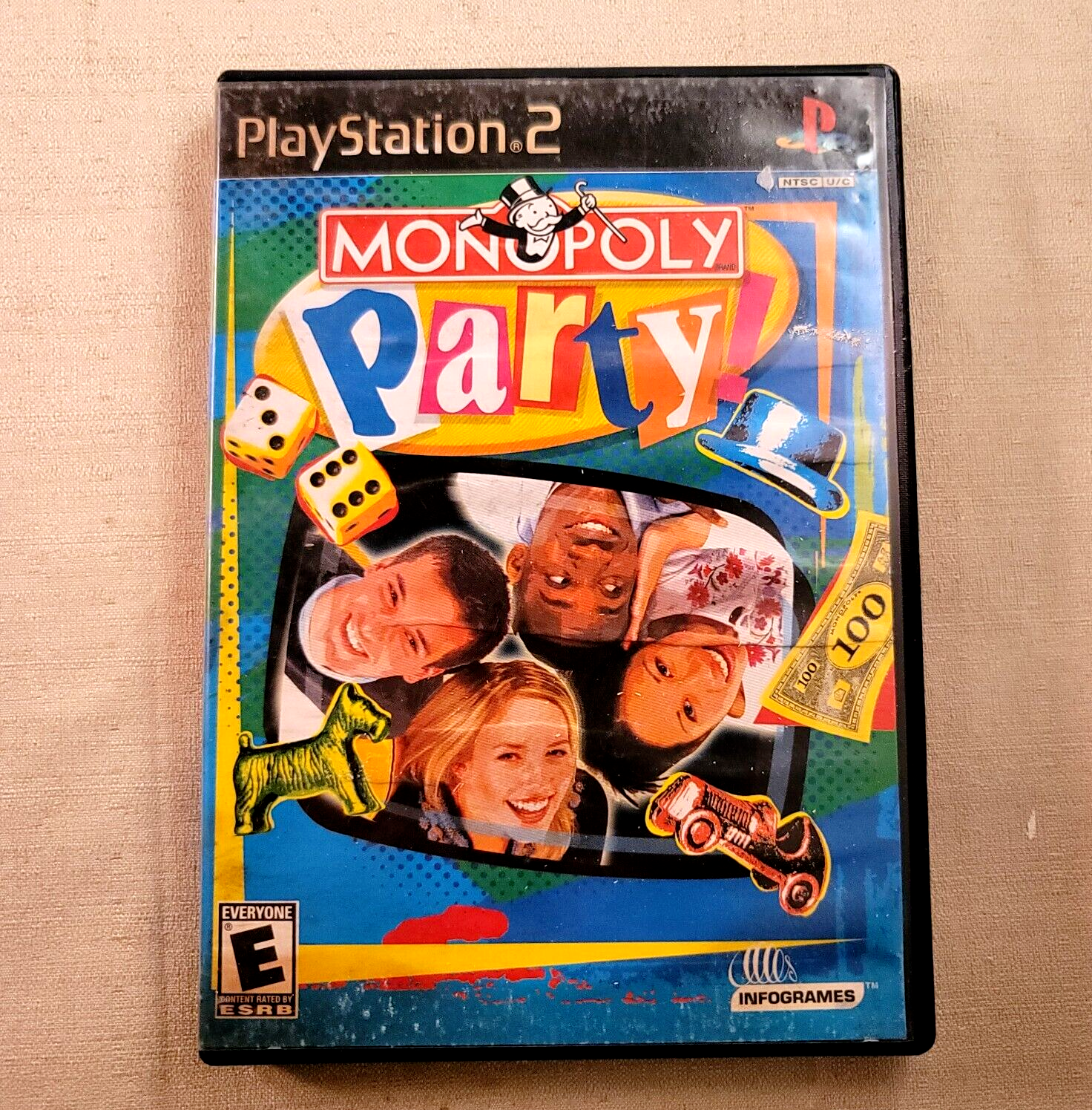 Monopoly Party (PlayStation 2, 2002) Game, Case, and Manual CIB
