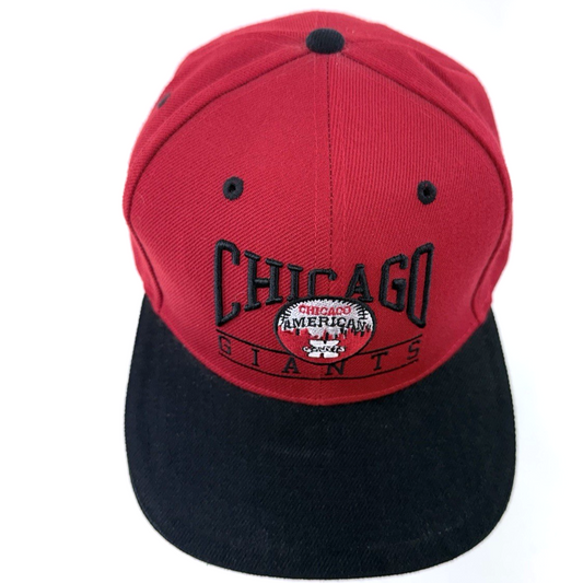 J. W. Nostalgic Fields Chicago Giants The Negro League Red/Black Snapback Cap
