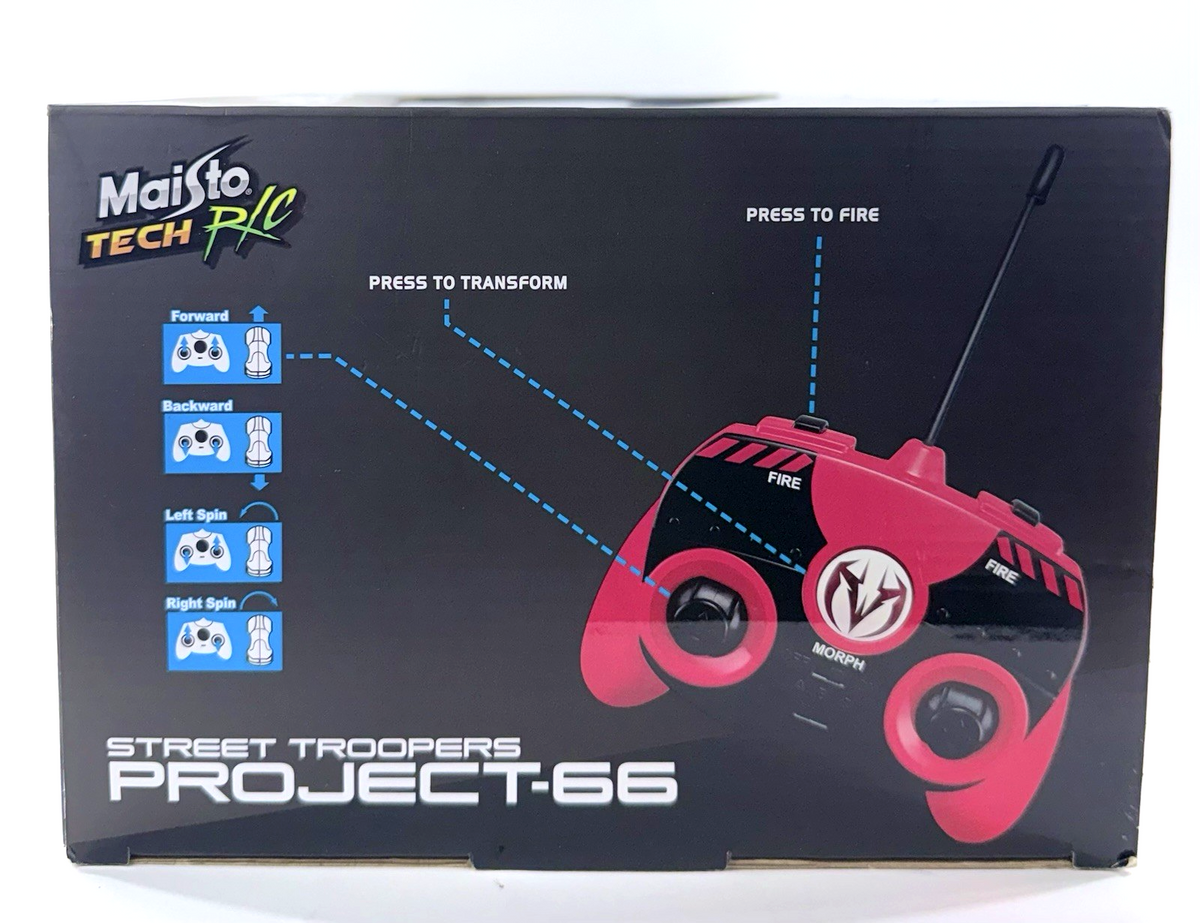 Maisto Tech R/C 2018 Street Troopers Project-66 Transforming 5-Shot Police Car