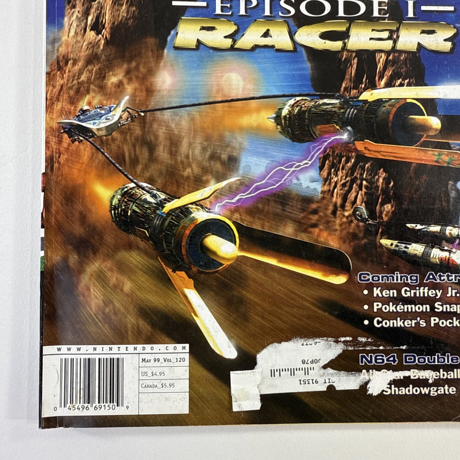 Nintendo Power Magazine Vol. 120 May 1999 with Harrier 2001 Poster and Inserts