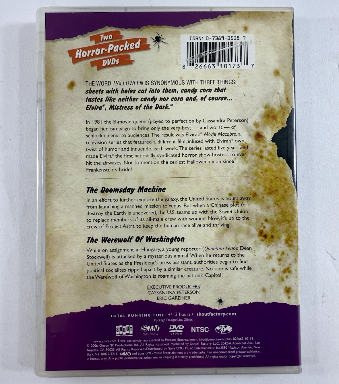 Elvira's Movie Macabre : Doomsday Machine / Werewolf of Washington (DVD, 2006)