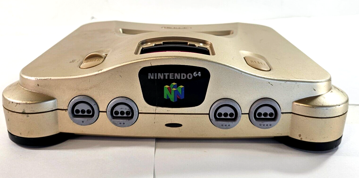 Nintendo 64 Toys 'R Us Exclusive Gold Console NUS-001 - Tested and Working