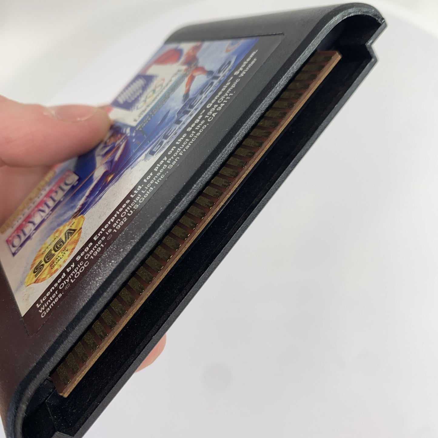 The XVII Olympic Winter Games Lillehammer  (Sega Genesis, 1993) Game and Case