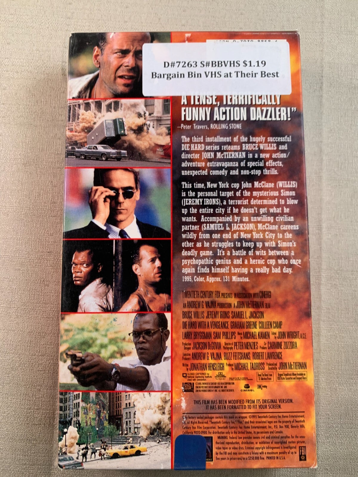 Die Hard 2: Die Harder/Die Hard w/a Vengeance (VHS bundle)