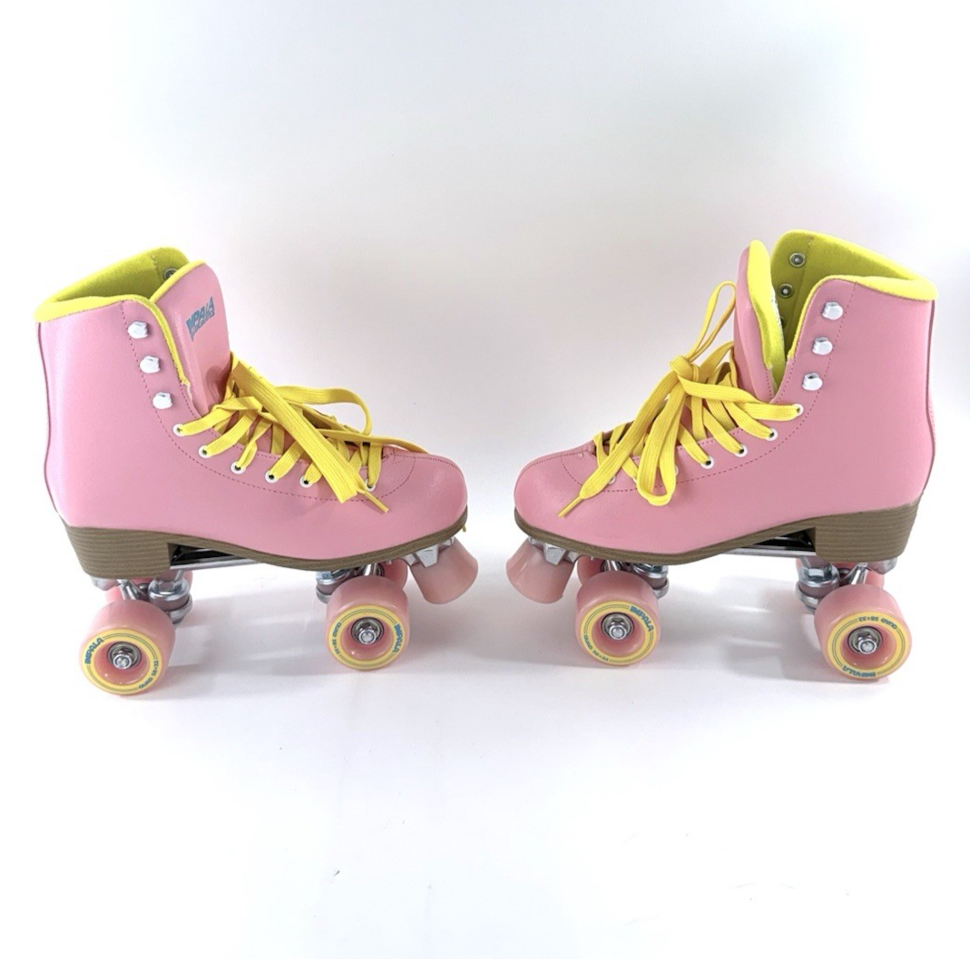 Impala Rollerskates US10 Women's A126-58817 Pink/Yellow Vegan Rollerskates - New