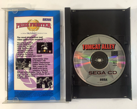 Tomcat Alley (Sega CD, 1994) Game Case Manual - Tested and Working - Read