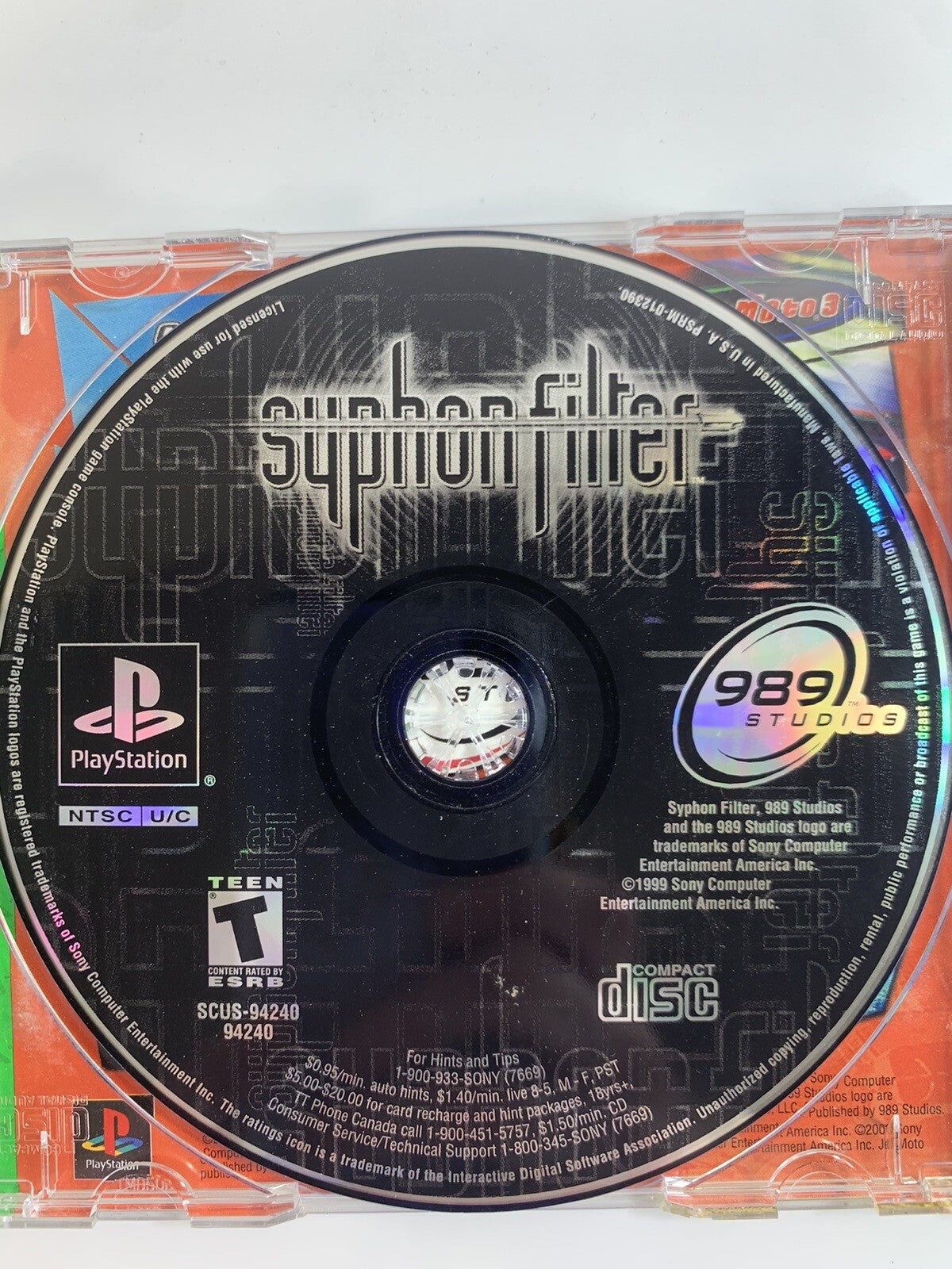 Syphon Filter (Sony PlayStation 1, 1999) Game Case Manual Complete - Tested