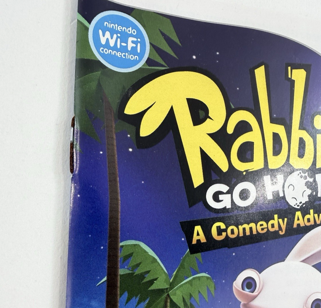Rabbids Go Home (Nintendo Wii, 2009) Game, Case, Manual, and Insert - Tested